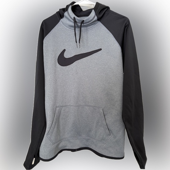 Nike Tops - Nike Women's Black and Gray Hoodie - Size XL, Good Condition